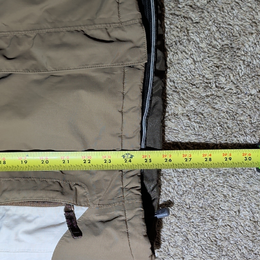 The North Face Taupe Jacket with White Side Panels - Picture 12 of 14